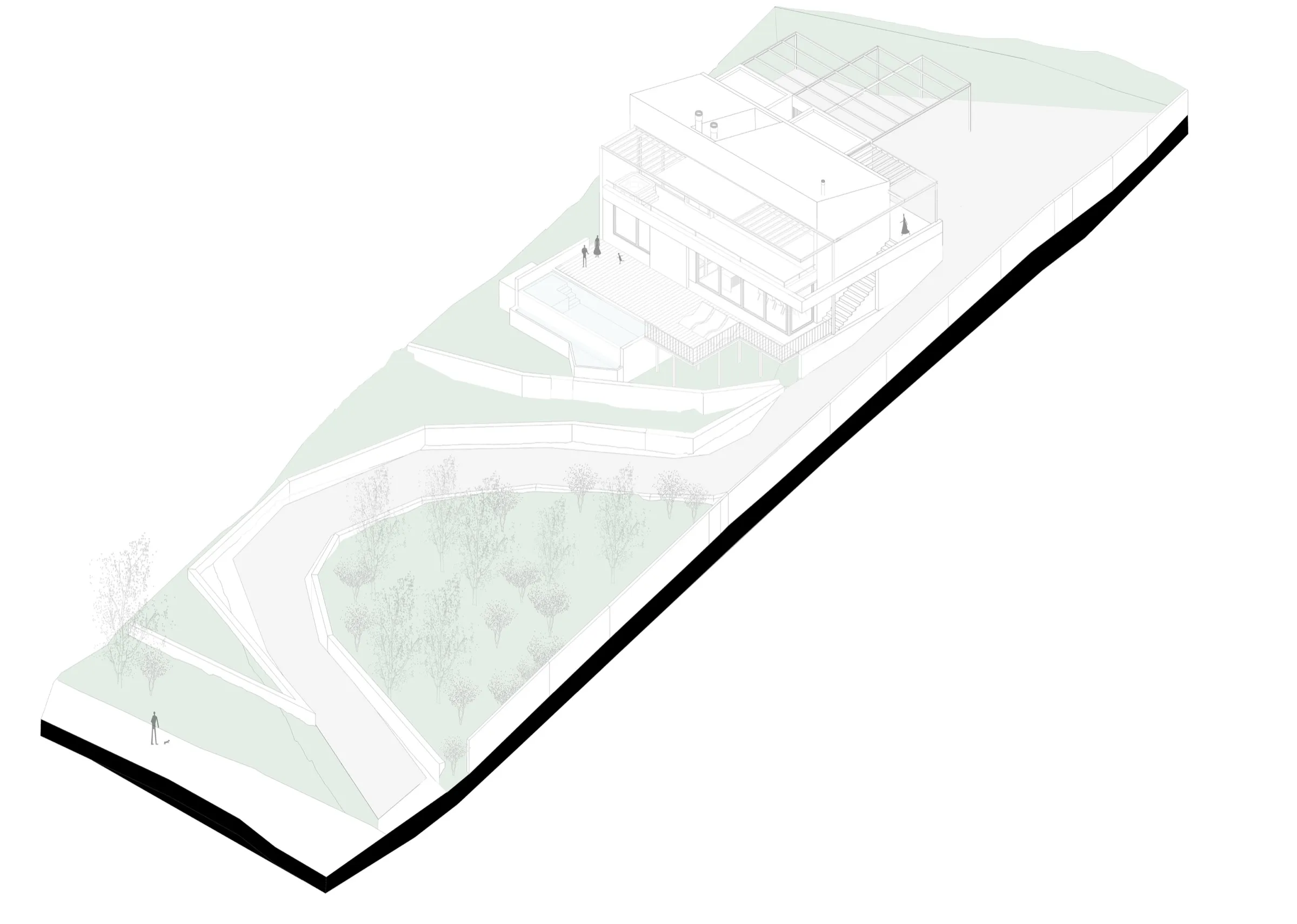 01 Axonometrica de Vivienda ED