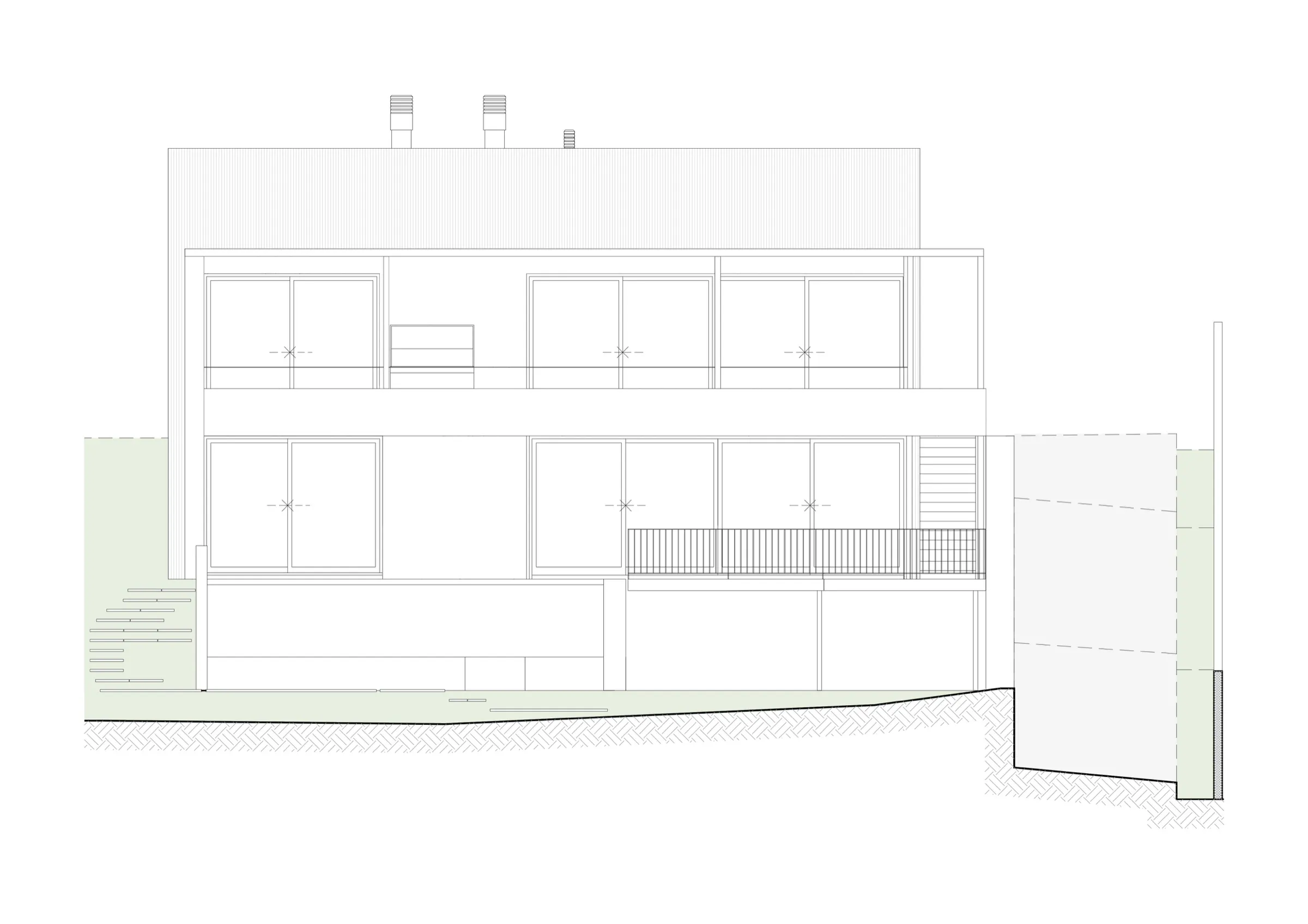 04 Fachada Frontal de Vivienda ED
