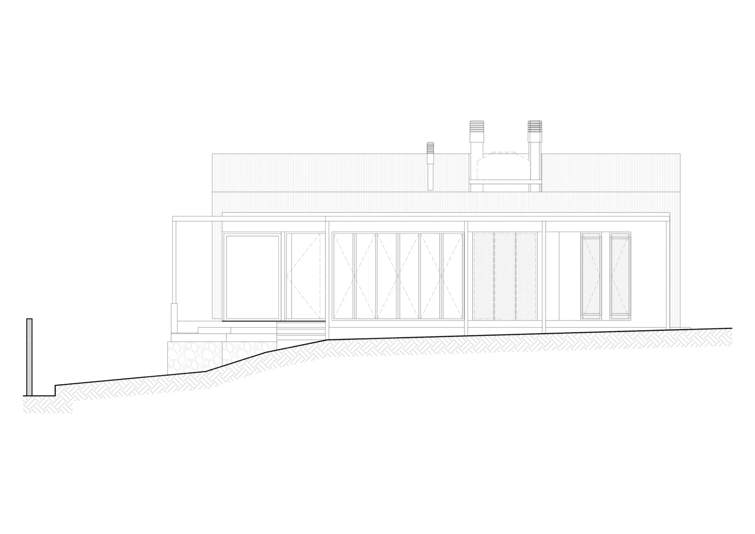 05 Fachada Posterior de Vivienda ED
