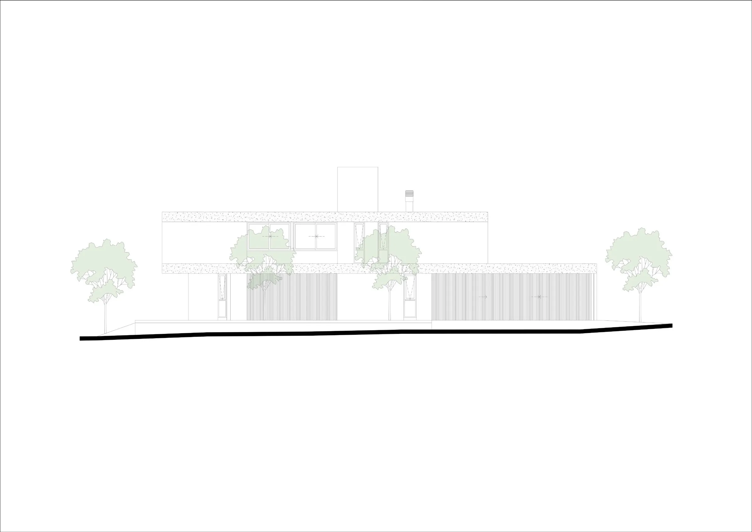 Vivienda Js Fachada Lateral de Vivienda JS